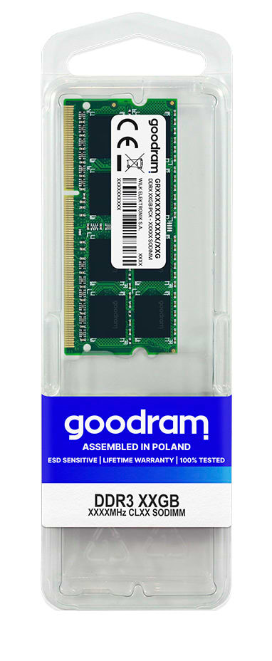 Фото - Память DDR Goodram DDR3 8Gb 1600MH z sodimm GR1600S364L11/8G