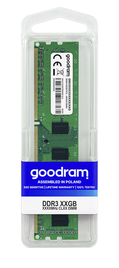 Фото - Память DDR Goodram DDR3 4Gb 1600Mhz БЛИСТЕР GR1600D364L11S/4G