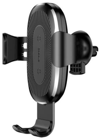 Автотримач з бездротовою зарядкою Baseus Wireless Charger Gravity Car Mount Black (WXYL-01)