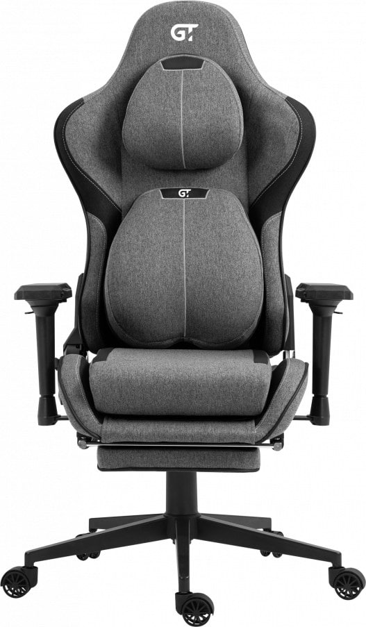 Фото - Крісло для геймерів GT Racer X-2308 Fabric Gray/Black