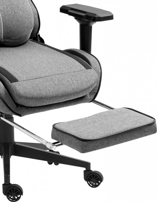 Фото - Крісло для геймерів GT Racer X-2308 Fabric Gray/Black