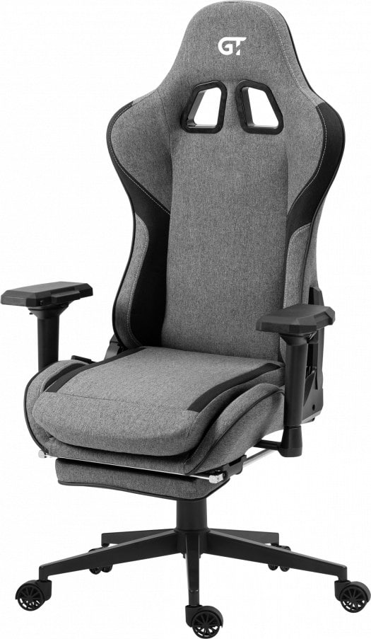 Фото - Крісло для геймерів GT Racer X-2308 Fabric Gray/Black