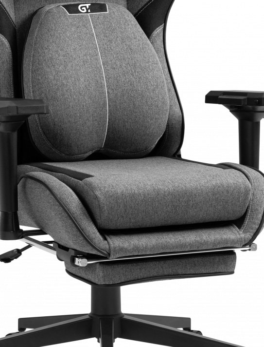 Фото - Крісло для геймерів GT Racer X-2308 Fabric Gray/Black