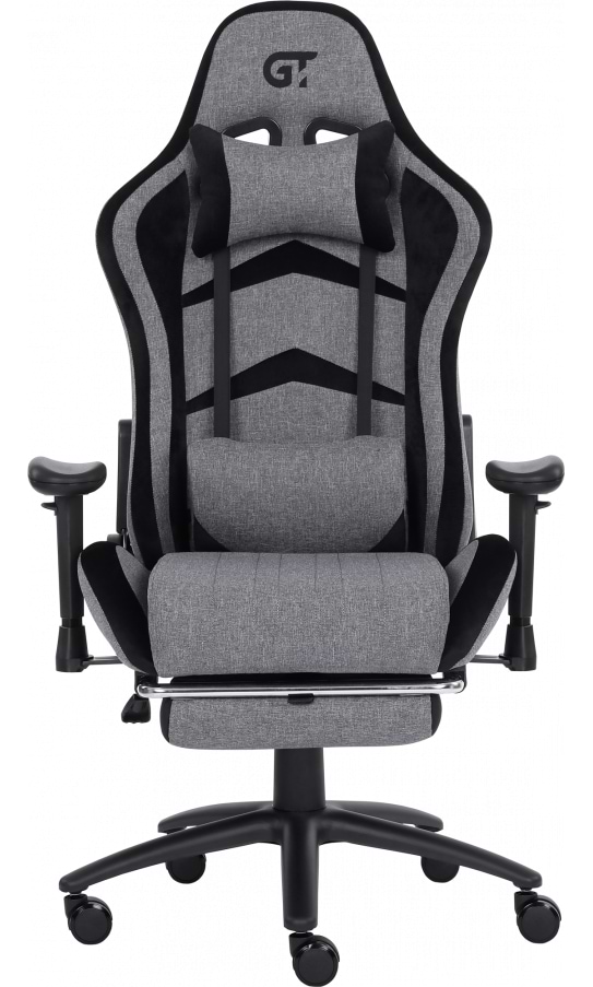 Фото - Кресло для геймеров GT Racer X-2534-F Fabric Gray/Black Suede