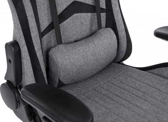 Фото - Кресло для геймеров GT Racer X-2534-F Fabric Gray/Black Suede