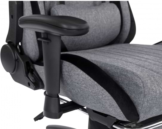 Фото - Кресло для геймеров GT Racer X-2534-F Fabric Gray/Black Suede