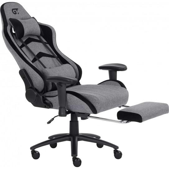 Фото - Кресло для геймеров GT Racer X-2534-F Fabric Gray/Black Suede