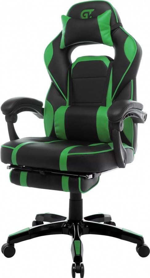 Кресло для геймеров GT Racer X-2749-1 Black/Green