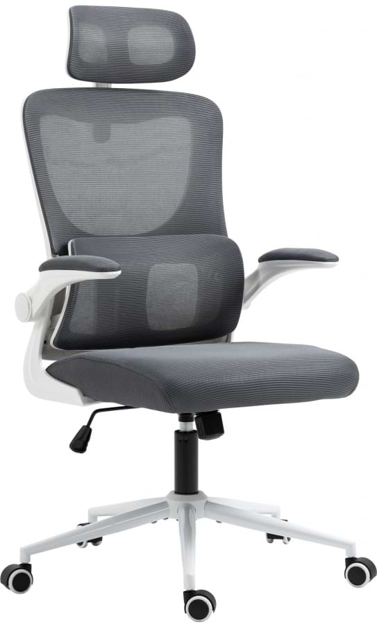 Кресло офисное GT Racer X-5728 White/Gray - Фото 1