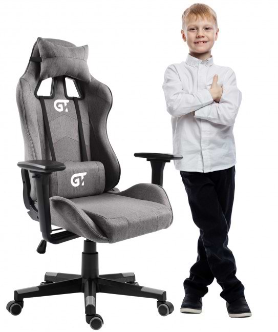 Фото - Крісло для геймерів GT Racer X-5934-B Kids Fabric Gray