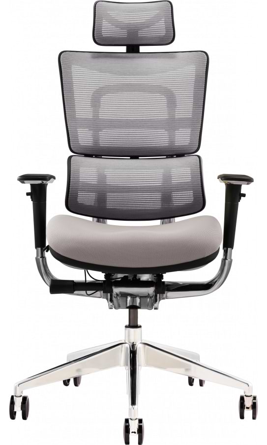 Фото - Кресло офисное GT Racer X-801 Bright Gray (W-20 B-40)