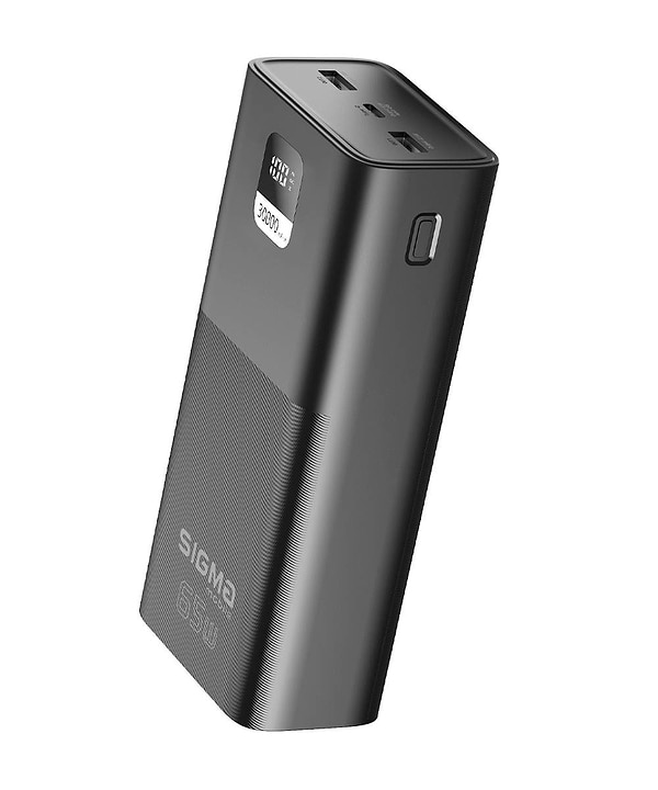 Фото - Батарея мобильная Sigma mobile X-power SI30A6QLX black (30000mAh, PD65W)