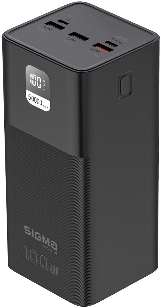 Фото - Батарея мобільна Sigma mobile X-power SI50A6QLX black (50000mAh, PD100W)