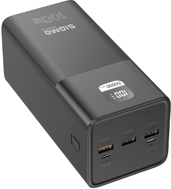 Фото - Батарея мобільна Sigma mobile X-power SI50A6QLX black (50000mAh, PD100W)