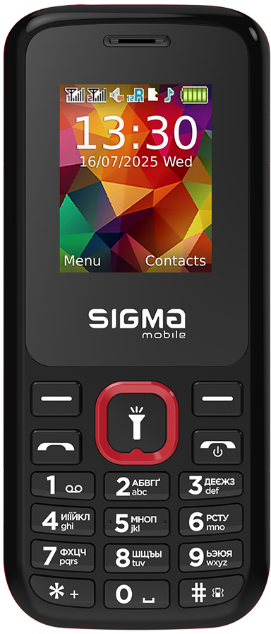Фото - Мобільний телефон Sigma mobile X-style 171 MINI TYPE-C Black/Red