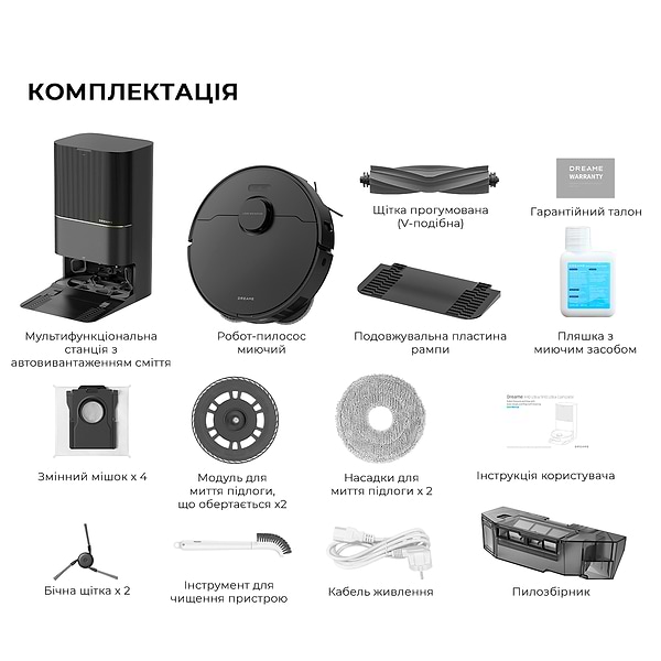 Фото - Робот-пилосос миючий Dreame Bot X40 Ultra Complete Black (RLX63CE-2-Bl)