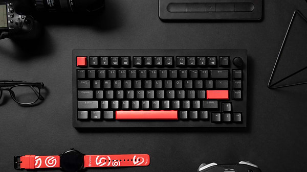 Фото - Клавіатура дротова ігрова Lemokey X4 84Key, Keychron Red, USB-A, QMK/VIA, Hot-Swap, EN/UKR, RGB Black (X4-H1-UA)