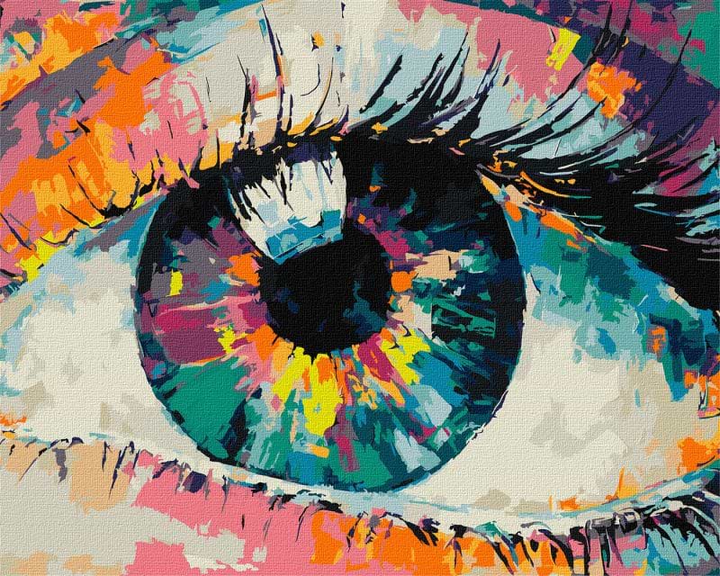 Картина за номерами Ideyka "Райдужний погляд" 40x50 см (KHO5058) - Фото 1