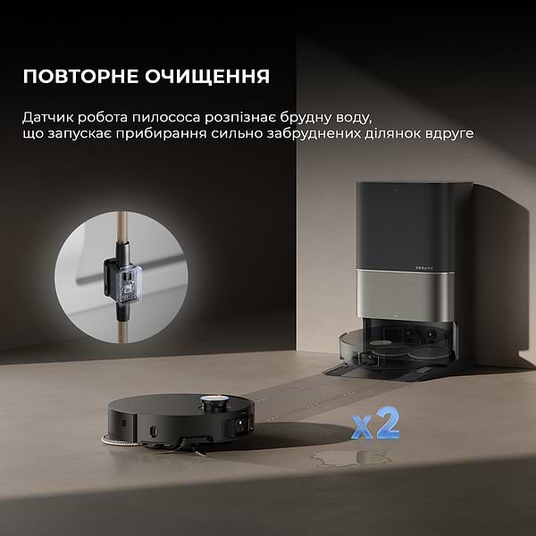 Фото - Робот-пилосос миючий Dreame X50 Ultra Black (RLX85CE-6-BL)