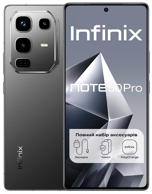 Фото - Смартфон Infinix Note 50 Pro 12/256Gb Shadow Black X6855