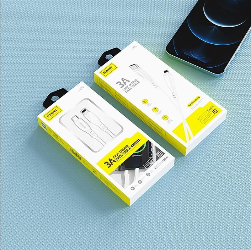 Фото - Кабель Foneng X75 USB-C - Lightning 1м White (X75-CA-TCIP)