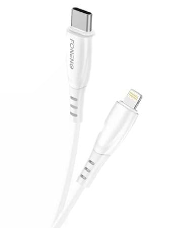 Фото - Кабель Foneng X75 USB-C - Lightning 1м White (X75-CA-TCIP)