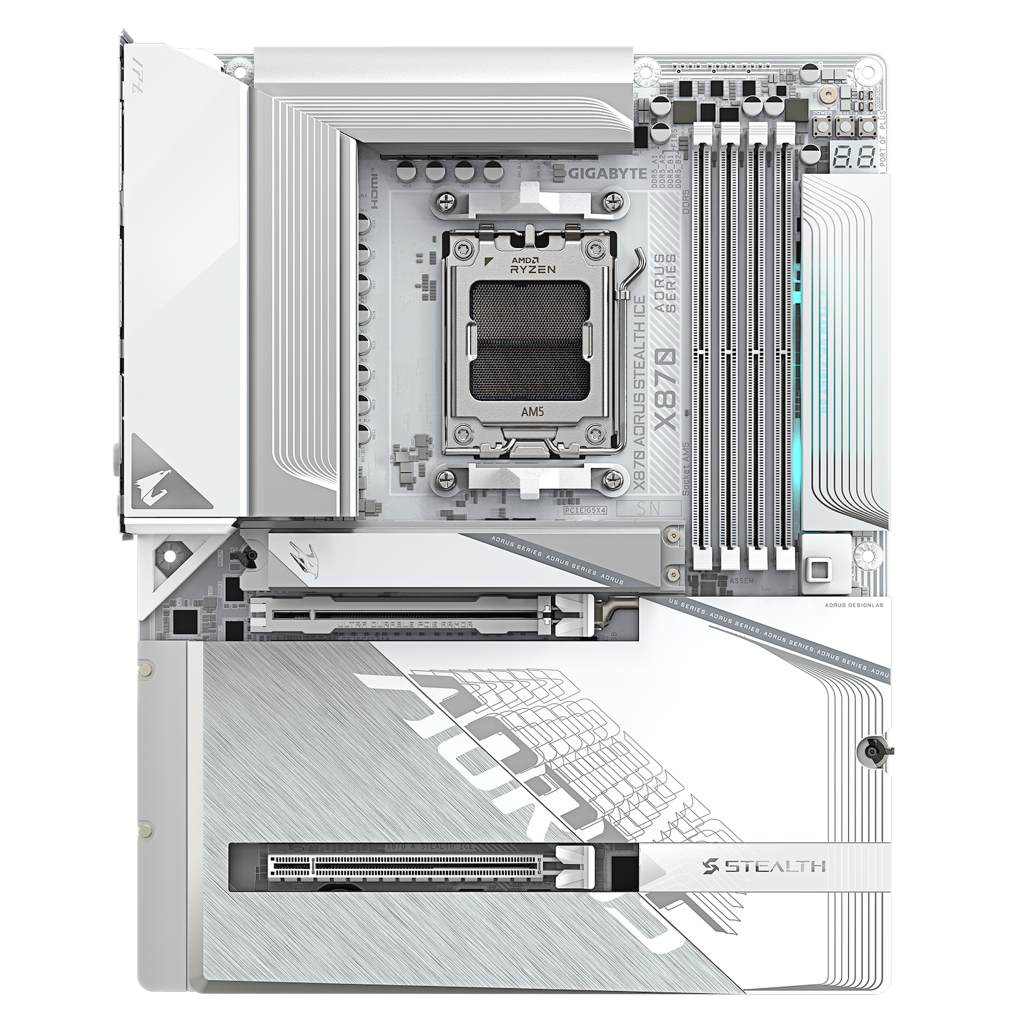 Материнская плата Gigabyte X870 AORUS STEALTH ICE