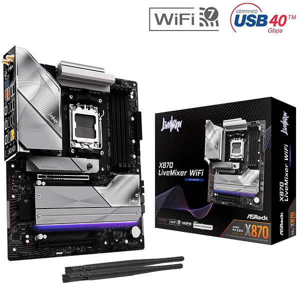 Фото - Материнская плата ASRock X870 LIVEMIXER WIFI DDR5