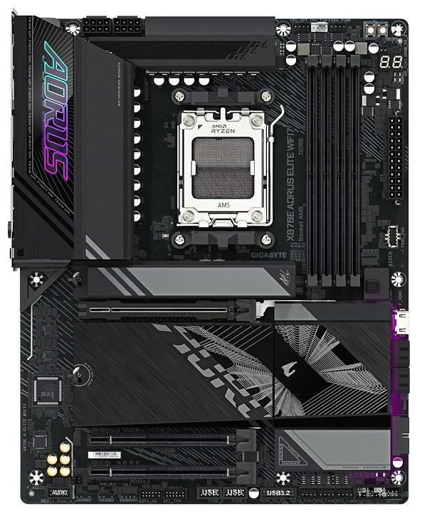 Фото - Материнская плата Gigabyte X870E AORUS ELITE WIFI7 DDR5 Фото - Материнская плата Gigabyte X870E AORUS ELITE WIFI7 DDR5