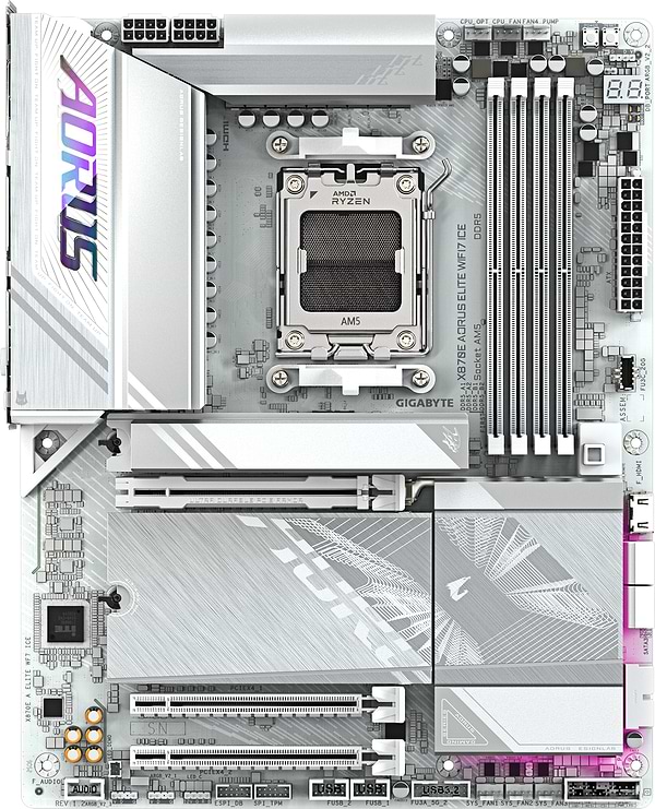 Фото - Материнская плата Gigabyte X870E AORUS ELITE WIFI7 ICE DDR5