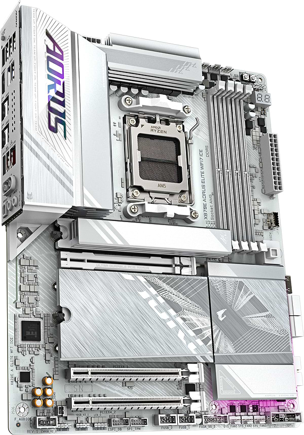 Фото - Материнская плата Gigabyte X870E AORUS ELITE WIFI7 ICE DDR5