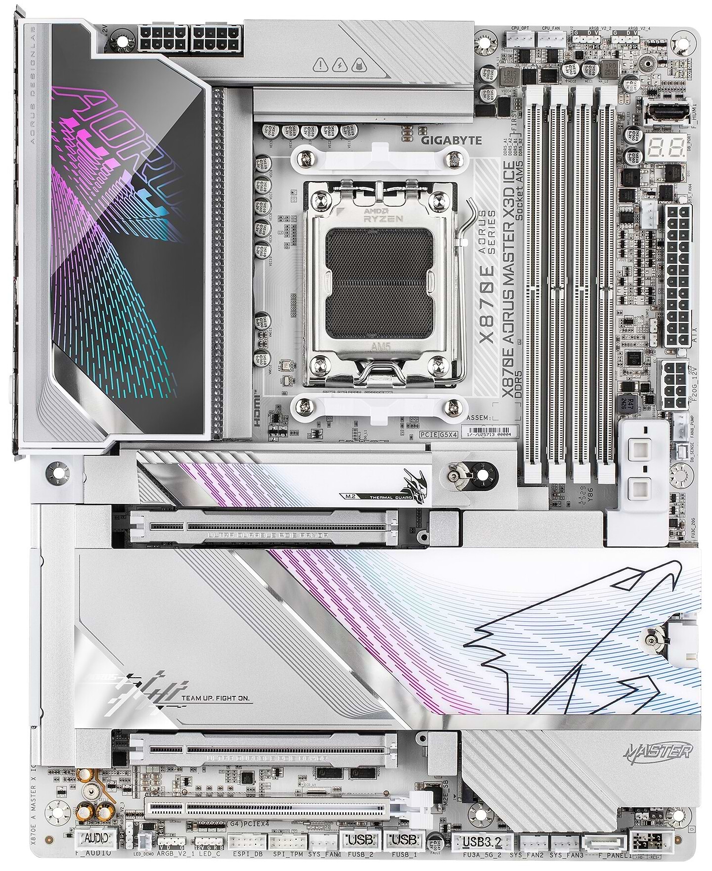 Материнська плата Gigabyte X870E AORUS MASTER X3D ICE DDR5 - Фото 1