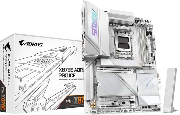 Фото - Материнська плата Gigabyte X870E AORUS PRO ICE DDR5