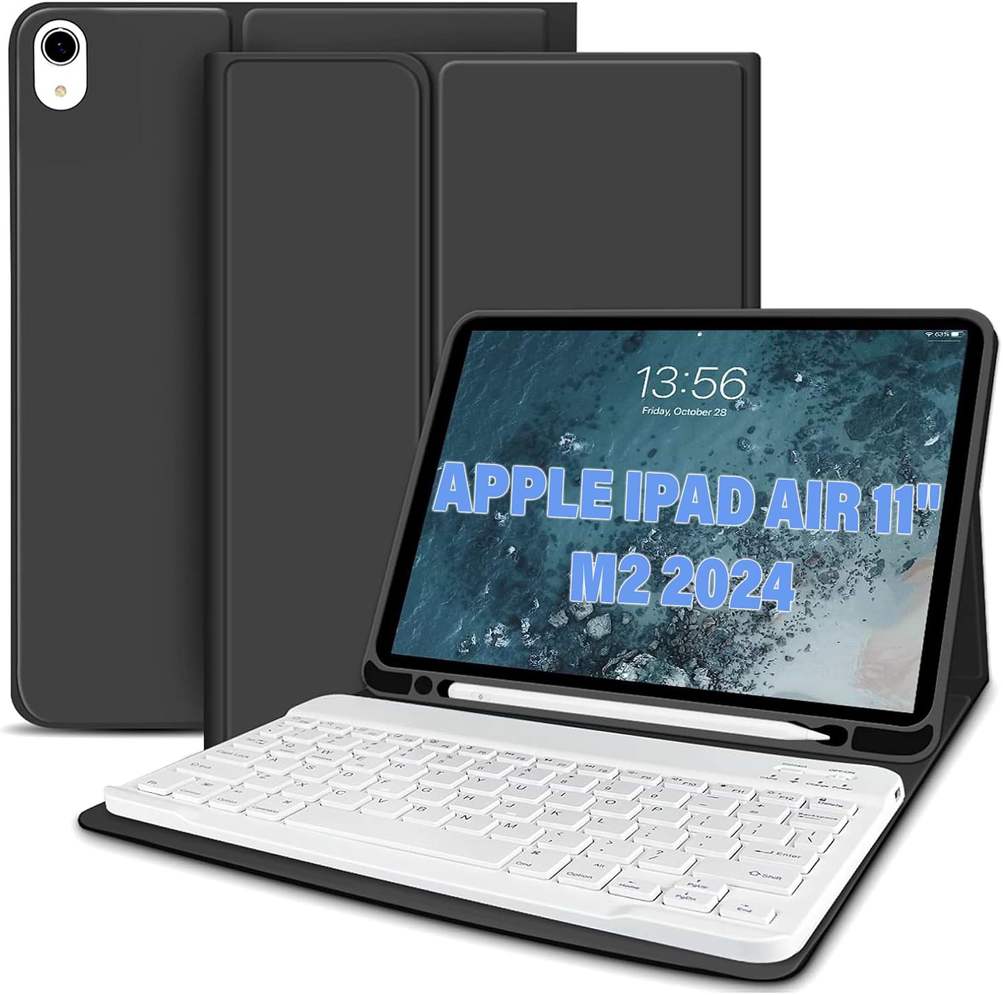 Уценка - Чехол-клавиатура для планшета BeCover с беспроводной клавиатурой for Apple iPad Air 11'' (M2)/iPad Air 11'' (M3) Black (711394)