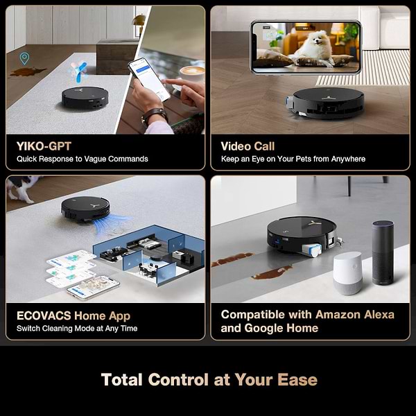 Фото - Робот-пылесос моющий Ecovacs X8PRO OMNI Black (DEX56)