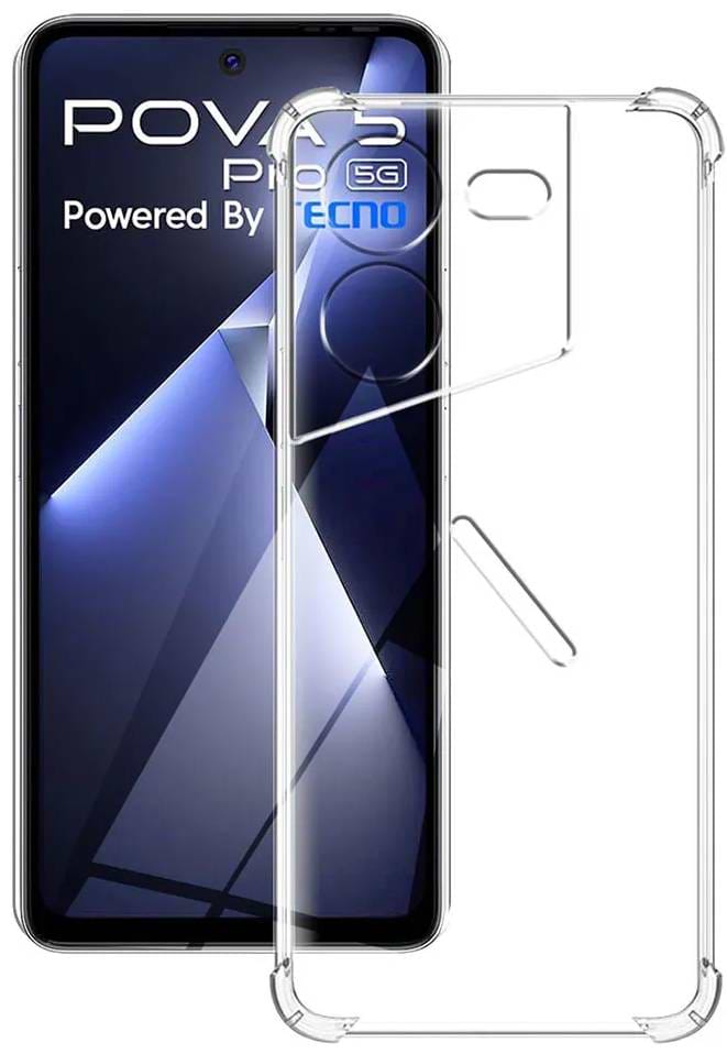 Чохол для смартфону BeCover Anti-Shock for Tecno POVA 5 Pro 5G (LH8n) Clear (711780) - Фото 1
