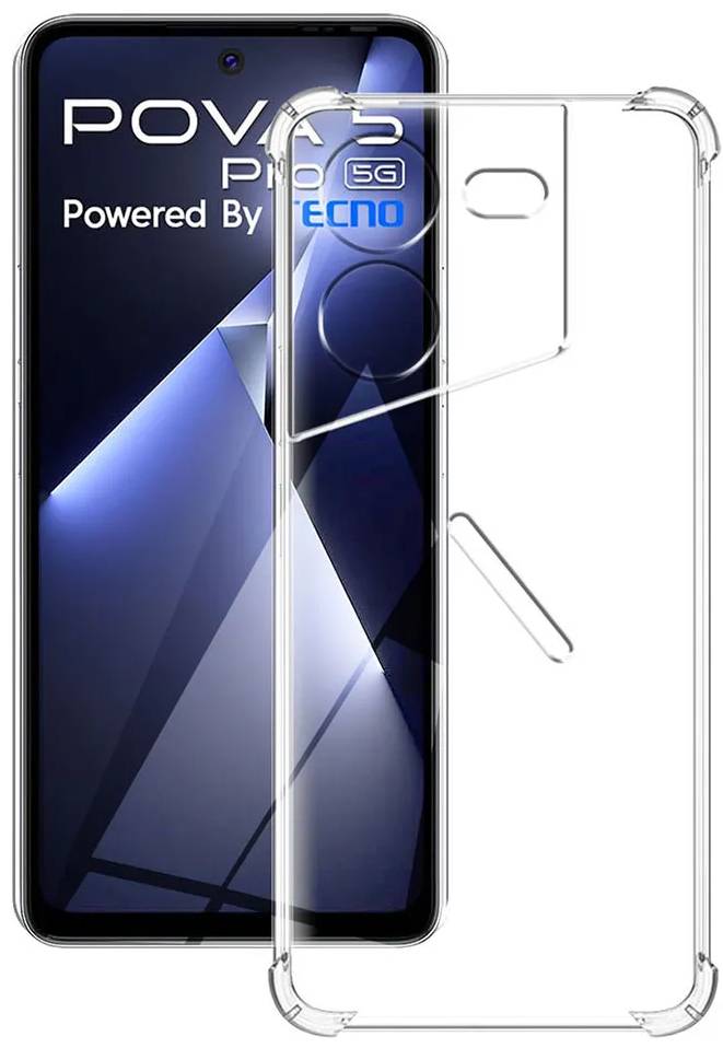 Фото - Чехол для смартфона BeCover Anti-Shock for Tecno POVA 5 Pro 5G (LH8n) Clear (711780)