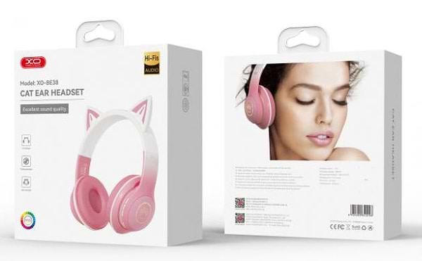 Фото - Наушники накладные беспроводные XO BE38.pink