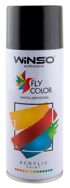 Краска для авто Winso 450 мл черный матов. (880410/544410)