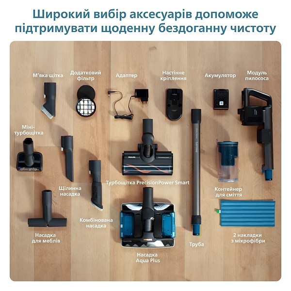 Фото - Уценка - Пылесос ручной для дома Philips XC8057/01