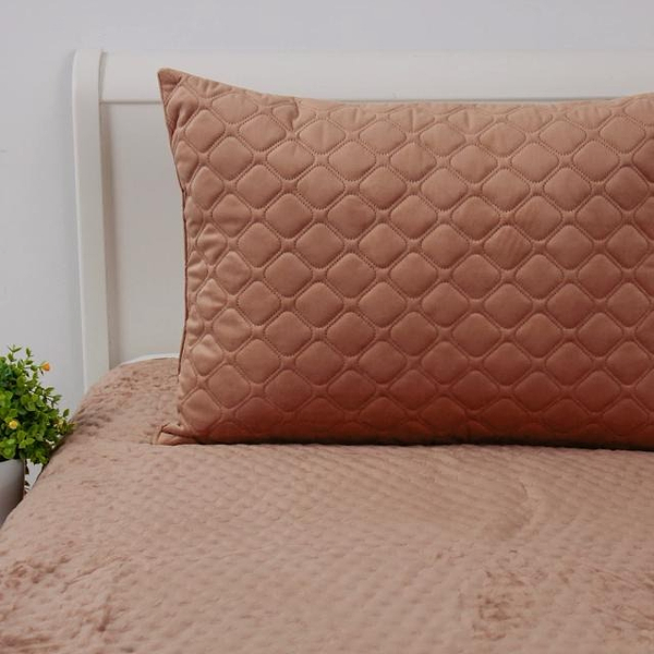 Фото - Покрывало двуспальное ТЕП VELOUR 220х240 см Капучино/Звездочка (4-00517_31708)