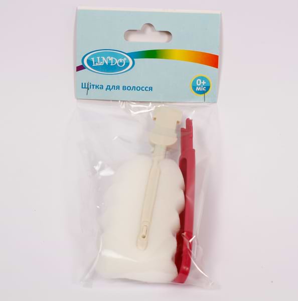 Фото - Йоржик для дитячих пляшечок Lindo поролоновий, червоний (Рk 013-А кр)