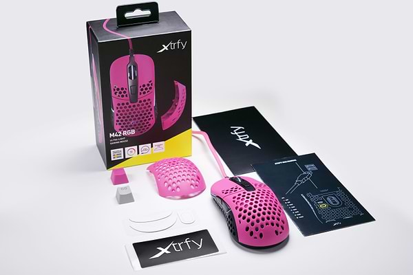 Фото - Миша дротова ігрова Xtrfy M42 RGB Pink (XG-M42-RGB-PINK)