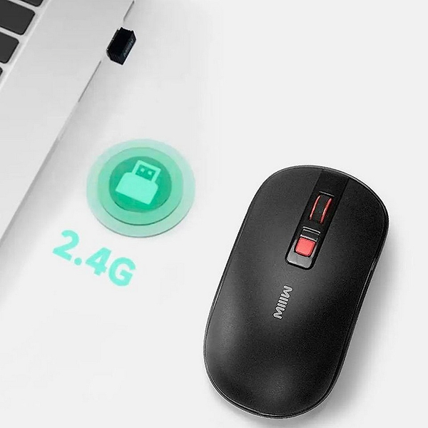 Фото - Мышь беспроводная MiiiW Wireless Bluetooth Mouse Lite Black (MW23M21)