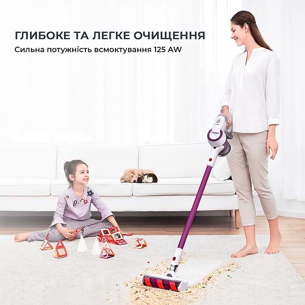 Фото - Уценка - Пылесос ручной для дома Xiaomi JIMMY Wireless Vacuum Cleaner Fuchsia (JV53R)