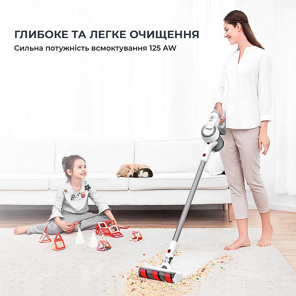 Фото - Пылесос ручной для дома Xiaomi JIMMY Wireless Vacuum Cleaner Silver (JV53S)