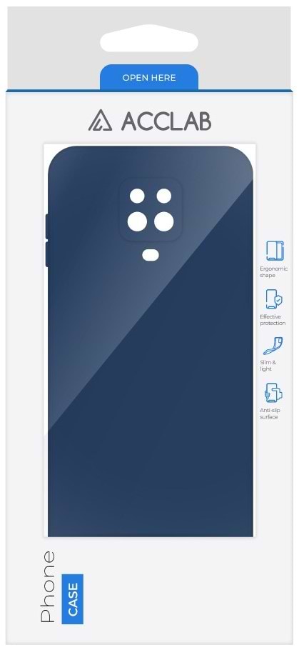 Фото - Чехол для смартфона ACCLAB SoftShell for Xiaomi Redmi Note 9 Pro Max Blue (1283126562242)