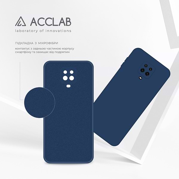 Фото - Чехол для смартфона ACCLAB SoftShell for Xiaomi Redmi Note 9 Pro Max Blue (1283126562242)