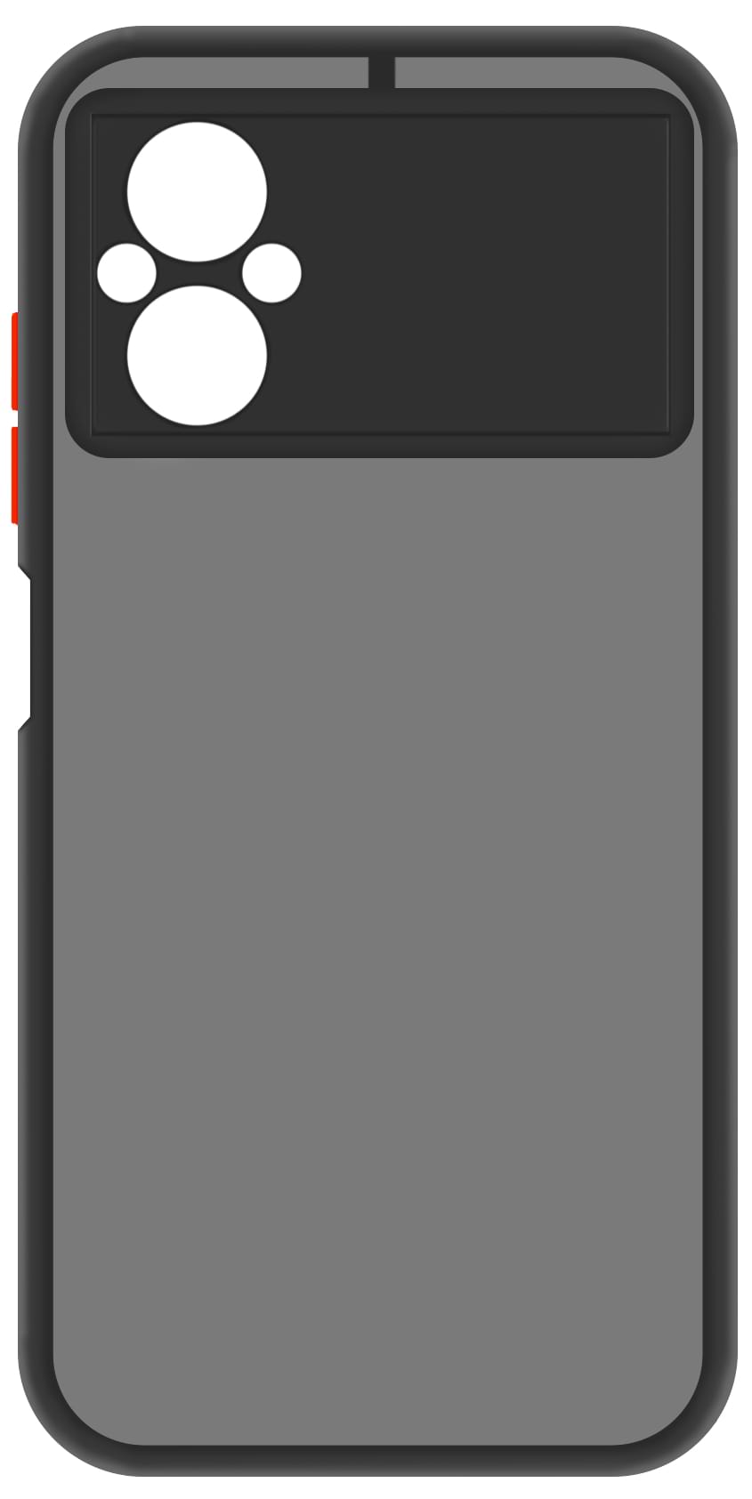 Чехол для смартфона MAKE Frame Matte PC+TPU  Xiaomi Poco M5 Black (MCF-XPM5BK)