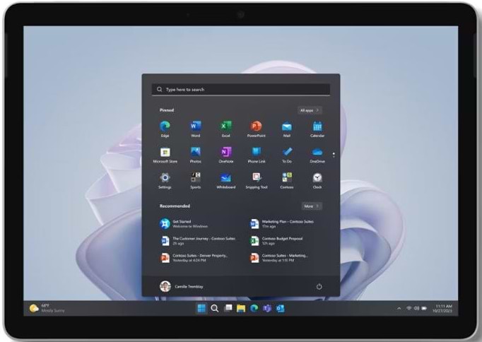 Планшет Microsoft Surface Go 4 10.5'' 8/256GB Win11P Platinum (XIG-00001) - Фото 1